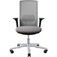 HAG Bürodrehstuhl "Futu mesh 1100-S" mit AL, Gestell: silber, Stoff: "FutuKnit" Stone – Ansicht 1