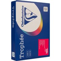 250 Blatt Clairfontaine Farbiges Kopierpapier "Trophee" 160 g/m², DIN A4, kirschrot – Ansicht 1