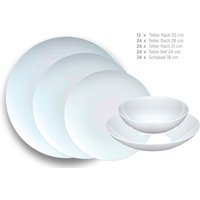 Mäser Tafelset 108-tlg. "Saturno Coupe" Porzellan, weiß – Ansicht 1