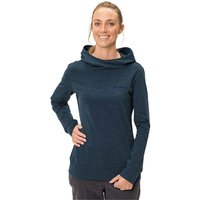 VAUDE Damen-Pullover "Tuenno" mit angeschnittener Kapuze, dark sea, Gr. 36 – Ansicht 1