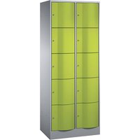 Schließfachschrank 2 Türme lg/gr 5er – Ansicht 1