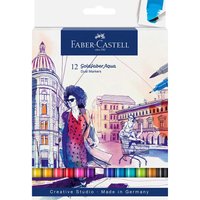 Faber-Castell Aquarell-Marker Goldfaber Aqua Dual, farbsortiert, 12 Stück – Ansicht 1