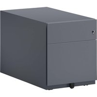 BISLEY Rollcontainer "Note" 1 Schublade, 1 HR T 77,5 cm anthrazitgrau – Ansicht 1