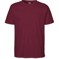 Neutral Bio-Unisex-T-Shirt mit Rundhalsausschnitt, bordeaux, Gr. XXL – Ansicht 1
