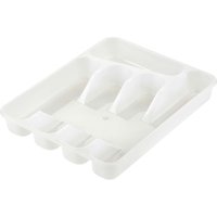 keeeper Besteckkasten geschlossen "Pablo" mit 5 Fächern, 33,5 x 26,5 x 5 cm, transparent – Ansicht 1