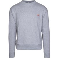 memo Unisex-Sweatshirt aus Bio-Baumwolle, grau melange, Gr. L – Ansicht 1