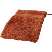 Cotonea Frottier Waschhandschuh 15 x 20 cm, Bio-Baumwolle, terra – Ansicht 1