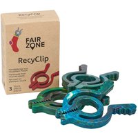 Fair Zone Verschlussclips "RecyClip" 3er-Pack, aus Recyclingkunststoff, gemischte Farben