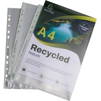 25 Exacompta Prospekthüllen "Forever" Recycling-PP, DIN A4, 120µ, genarbt – Ansicht 1