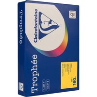 250 Blatt Clairfontaine Farbiges Kopierpapier "Trophee" 160 g/m², DIN A4, goldgelb – Ansicht 1