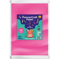 100 Blatt Tonpapier DIN A4 "forever craft paper" 120g/m² eosin – Ansicht 1