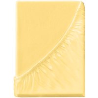 Spannbettlaken "Eco-Jersey-Interlock" aus Bio-Baumwolle 90-100 x 200 cm, hafer – Ansicht 1