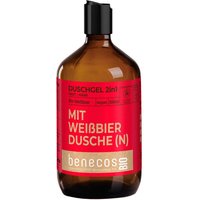 benecos Bio-Herren-Duschgel 2-in-1 mit Bio-Weißbier, 500 ml – Ansicht 1