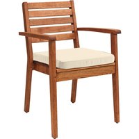 Auflage für Gartensessel 'Cavo' 47 x 46,5 x 6 cm, Bezug aus Polyester, natur – Ansicht 1