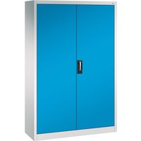 C+P Büroschrank Acurado, H1950xB1200xT400mm, Lichtgrau/Lichtblau – Ansicht 1