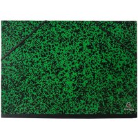 10 Exacompta Zeichenmappen mit Gummizug, 320x450 mm für DIN A3, grün – Ansicht 1