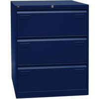 HR-Schrank 3s 2b oxfordblau (BxHxT)80x101,6x62,2cm – Ansicht 1