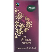 NATURATA Bio-Edelbitter-Schokolade "Peru" 75 % Kakao, 100 g