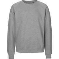 Neutral Bio-Unisex-Sweatshirt 'Tiger Cotton' mit gebürstetem Fleece, grey, Gr. M – Ansicht 1