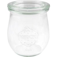 Weck Tulpenglas, Einmachglas mit Deckel, 220 ml, 8 cm x Ø 6 cm – Ansicht 1