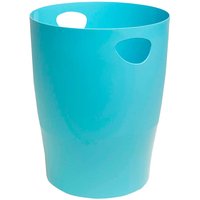 Exacompta Papierkorb mit Griffen "Ecobin Pop'N Co" 15 l, cyan