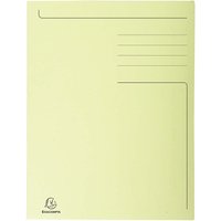 50 Exacompta Aktenmappen "Forever", 3 Klappen, 280 g/m², DIN A4, gelb