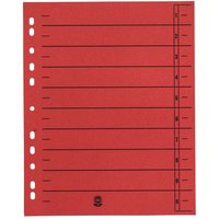 50 Trennblätter rot, 230 g/m²