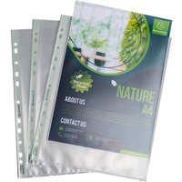 50 Exacompta Prospekthüllen "Forever" Recycling-PP, DIN A4+, 90µ, genarbt – Ansicht 1