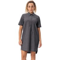 VAUDE Damen-Mini-Kleid 'Redmont' mit halber Knopfleiste, black, Gr. 40