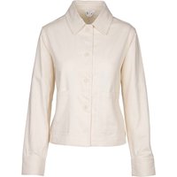 MELA Bio-Damen-Workwear-Twill-Jacke 'MAALAI' cream, Gr. XL