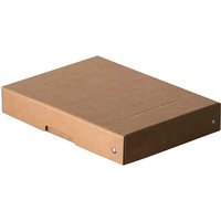 5 Falken Aufbewahrungsboxen "PureBox", 780 g/m², DIN A5, 4 cm Höhe, braun – Ansicht 1