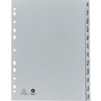 Exacompta Register aus Recyclingkunststoff Januar-Dezember, DIN A4 – Ansicht 1
