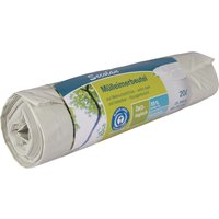 Secolan Mülleimerbeutel 20l, 25 St. weiß 48 x52 cm
