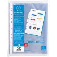 Exacompta Prospekthüllen glatt, DIN A4, 60µ, 50 Stk. – Ansicht 1
