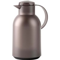 EMSA Isolierkanne "SAMBA" Quick Press, 1,5 l, transluzent/taupe – Ansicht 1