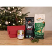 Bio-Geschenkset "Frühstücksgenuss", 4-tlg., mit Müsli, Kaffee und Honig