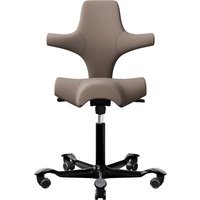 HAG Bürodrehstuhl "Capisco 8106" GF 200 mm, Gestell: schwarz, Stoff: "Selet" beige