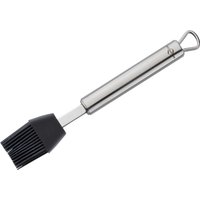 Backpinsel "PARMA" aus Silikon, Griff Edelstahl, L 23,5 cm – Ansicht 1