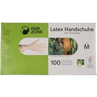 100 Fair Zone Einweghandschuhe aus Latex, Gr. large