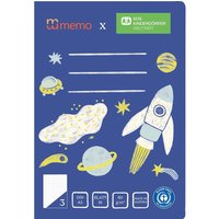 memo x SOS-Kinderdörfer weltweit Schulheft DIN A5, 16 Blatt, Lin. 3