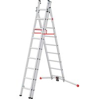 Hailo Alu-Kombileiter "S100 ProfiLOT" 2 x 9 + 1 x 8 Sprossen