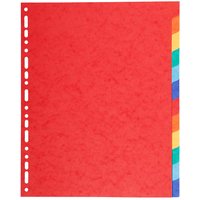 Exacompta Register blanco, aus Recyclingkarton, 12-teilig, DIN A4+