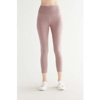 TRUE NORTH Bio-Damen-Yoga-7/8-Leggings, rose, Gr. XS