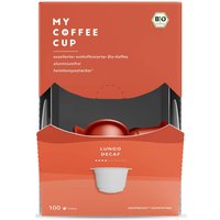MY COFFEE CUP Bio-Kaffeekapseln "Lungo Decaf" 100 Stk.