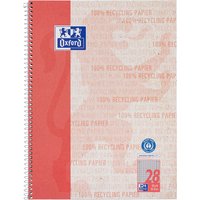 OXFORD Recycling Collegeblock A4+, 80 Blatt, kariert mit Doppelrand, 90 g/m² – Ansicht 1