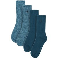 Living Crafts 2er-Set Bio-Socken 'SARN', ink/harbour blue, Gr. 43/46