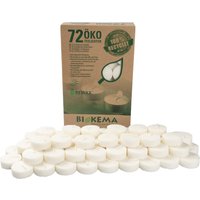 BIOKEMA Teelichter aus Biomasse, ohne Hülle 72 Stk.