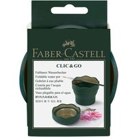Faber-Castell Wasserbecher "Clic&Go" Art & Graphic, dunkelgrün