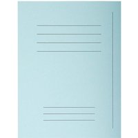 5 x 50 Exacompta Aktendeckel "Forever" mit Beschriftungsfeld, 220 g/m², DIN A4, hellblau