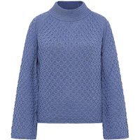 tranquillo Bio-Damen-Pullover mit Fledermausärmeln, indigo, Gr. S
